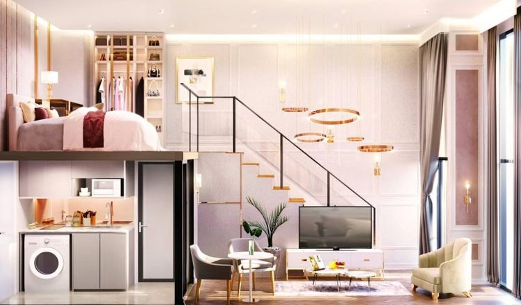 ตกแต่งครบ 2023 อื่นๆ 24 ตร.ม. 1 ห้องนอน 1 ห้องน้ำ คอนโดสำหรับ ขายใน หัวหมาก