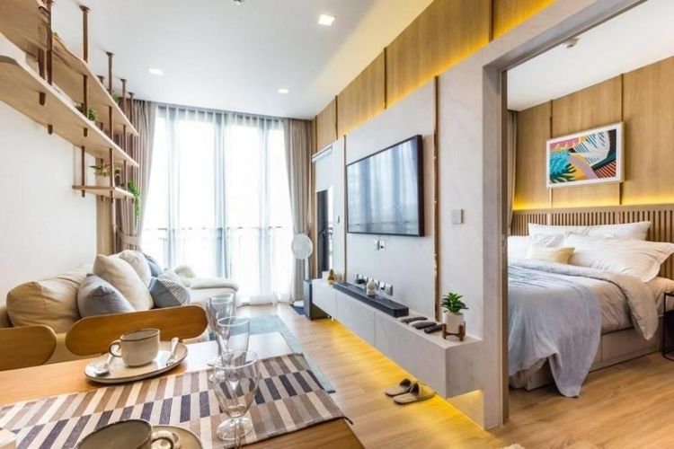 ตกแต่งครบ 2020 Sansiri ให้เช่า/ขาย Kawa Haus 1 ห้องนอน 1 ห้องน้ำ 37 ตารางเมตร รูปที่ 3