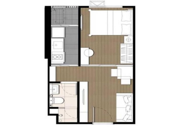 2020 อื่นๆ 1 ห้องนอน 26.50ตร.ม เดอะ ไพรเวซี่ เตาปูน อินเตอร์เชนจ์ รูปที่ 3