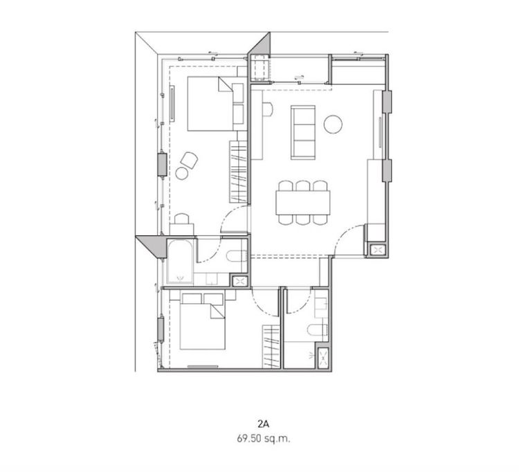 2022 อื่นๆ 61 ตร.ม. 2 ห้องนอน 2 ห้องน้ำ คอนโดสำหรับ ขายใน คลองตันเหนือ รูปที่ 3