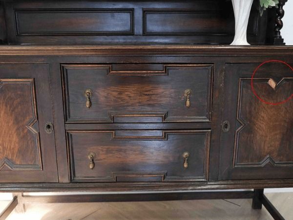 ไซด์บอร์ด 2 ประตู 2 ลิ้นชัก นำเข้าจากยุโรป รูปที่ 6