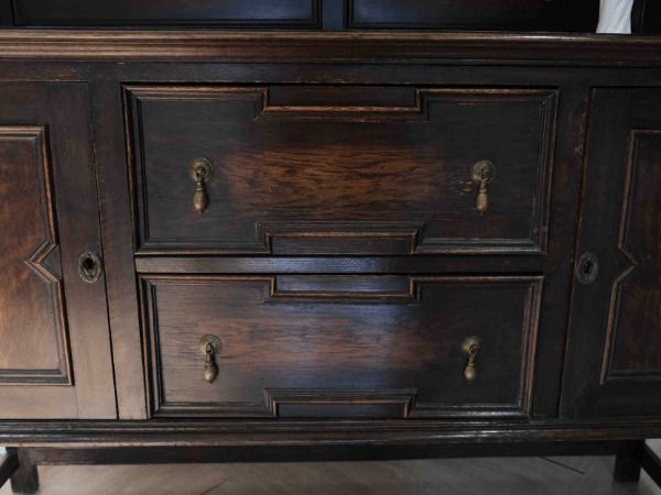 ไซด์บอร์ด 2 ประตู 2 ลิ้นชัก นำเข้าจากยุโรป รูปที่ 8