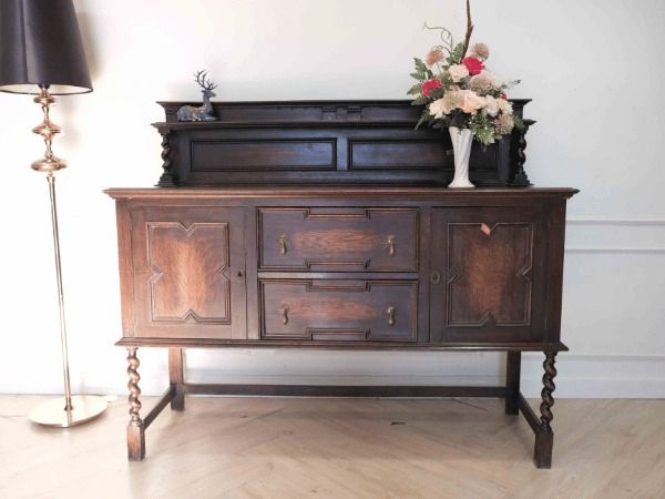 ไม้ ไซด์บอร์ด 2 ประตู 2 ลิ้นชัก นำเข้าจากยุโรป