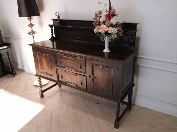 ไซด์บอร์ด 2 ประตู 2 ลิ้นชัก นำเข้าจากยุโรป รูปที่ 9