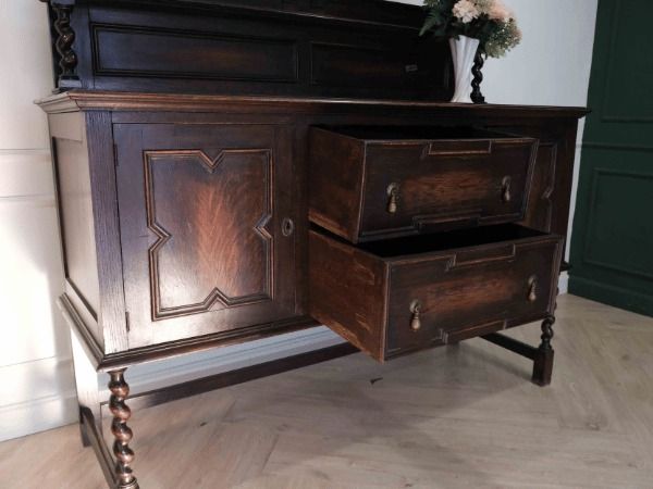 ไซด์บอร์ด 2 ประตู 2 ลิ้นชัก นำเข้าจากยุโรป รูปที่ 7