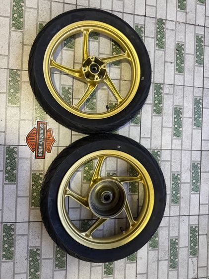 ล้อแม็กแท้คลิก125 ยิงทรายใหม่ พร้อมยางใหม่ดิสโตน คู่ละ3900 รูปที่ 9
