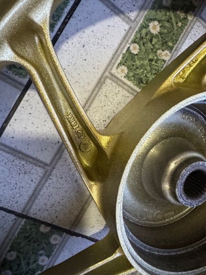 ล้อแม็กแท้คลิก125 ยิงทรายใหม่ พร้อมยางใหม่ดิสโตน คู่ละ3900 รูปที่ 6