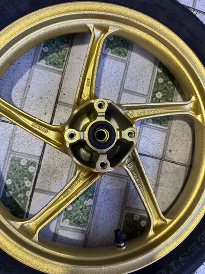 ล้อแม็กแท้คลิก125 ยิงทรายใหม่ พร้อมยางใหม่ดิสโตน คู่ละ3900 รูปที่ 14