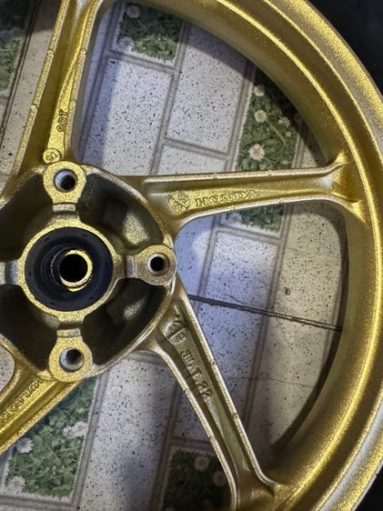 ล้อแม็กแท้คลิก125 ยิงทรายใหม่ พร้อมยางใหม่ดิสโตน คู่ละ3900 รูปที่ 5