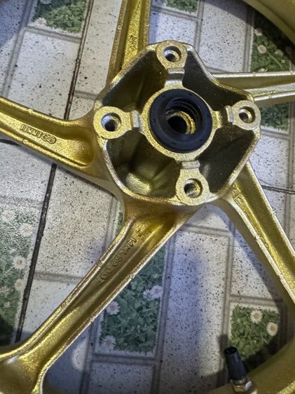 ล้อแม็กแท้คลิก125 ยิงทรายใหม่ พร้อมยางใหม่ดิสโตน คู่ละ3900 รูปที่ 4