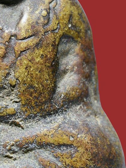 พระรูปหล่อโบราณหลวงพ่อเงิน วัดบางคลาน พิมพ์ขี้ตา สามชาย เนื้อทองผสม รูปที่ 13