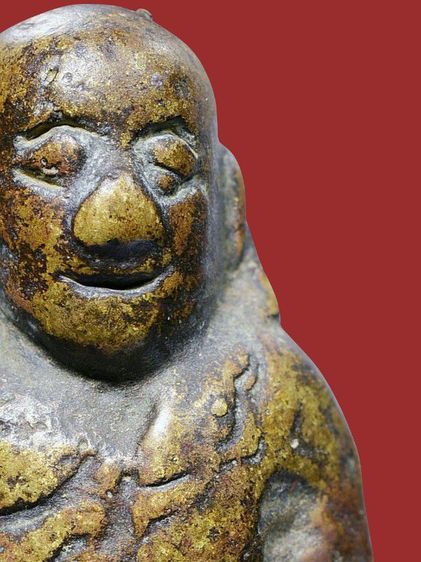 พระรูปหล่อโบราณหลวงพ่อเงิน วัดบางคลาน พิมพ์ขี้ตา สามชาย เนื้อทองผสม รูปที่ 11