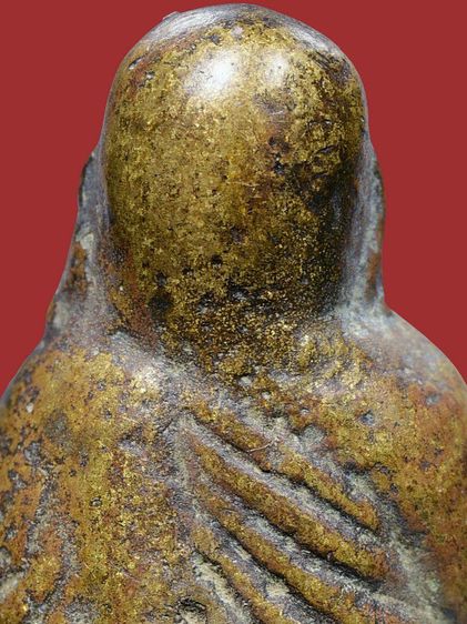 พระรูปหล่อโบราณหลวงพ่อเงิน วัดบางคลาน พิมพ์ขี้ตา สามชาย เนื้อทองผสม รูปที่ 17