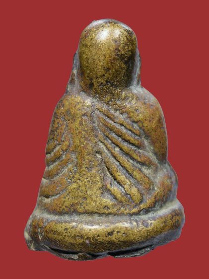 พระรูปหล่อโบราณหลวงพ่อเงิน วัดบางคลาน พิมพ์ขี้ตา สามชาย เนื้อทองผสม รูปที่ 16