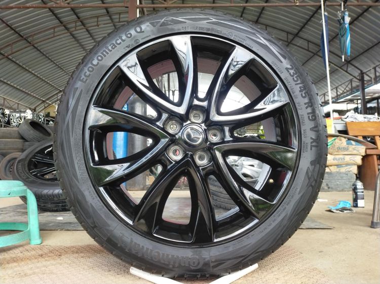 อื่นๆ 19" อื่นๆ แม็กมาสด้า ขอบ19 สีอบpowder coat พร้อมยางคอนติ 235 45 19 ปี23 ยางสวยทุกเส้นใส่ CX 30 ,CX 3