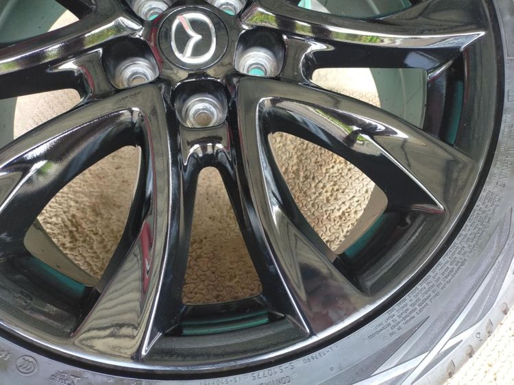 แม็กมาสด้า ขอบ19 สีอบpowder coat พร้อมยางคอนติ 235 45 19 ปี23 ยางสวยทุกเส้นใส่ CX 30 ,CX 3 รูปที่ 5