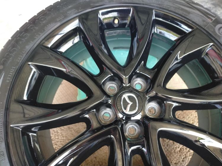แม็กมาสด้า ขอบ19 สีอบpowder coat พร้อมยางคอนติ 235 45 19 ปี23 ยางสวยทุกเส้นใส่ CX 30 ,CX 3 รูปที่ 7