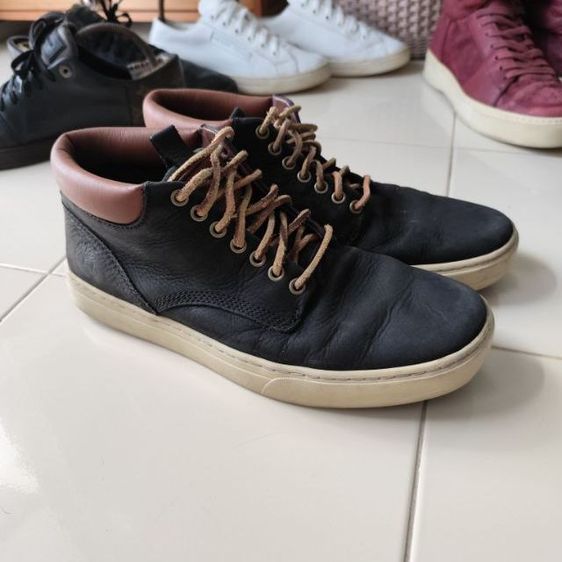 ดำ หนังแท้ รองเท้าผ้าใบ UK 9 | EU 43 1/3 | US 10.5 รองเท้า Timberland size43ยาว27.5ขายตามสภาพสินค้ามือสองขอคนรับได้