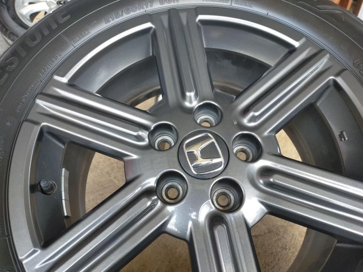 แม็กฮอนด้า ขอบ17 สีเดิมพร้อมยางบริสโตน 215 60 17 ปี22 ใส่HRV accord CRV g2 อื่นๆ 5 รู 114 รูปที่ 6