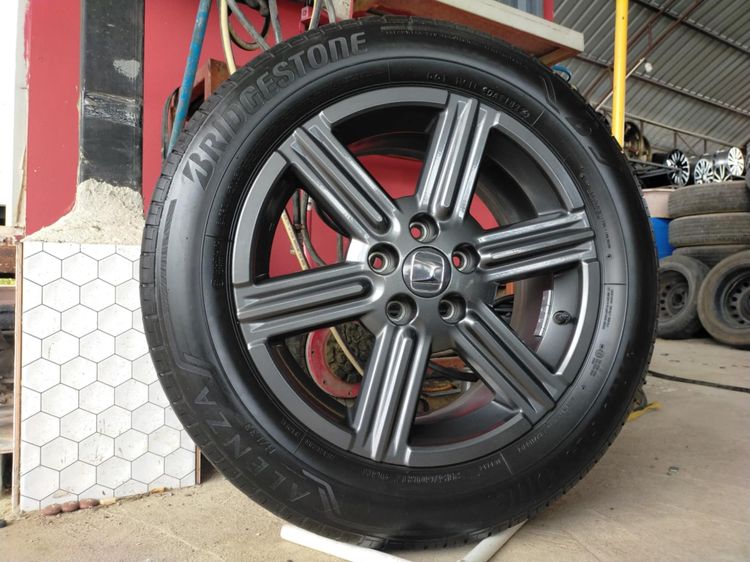 แม็กฮอนด้า ขอบ17 สีเดิมพร้อมยางบริสโตน 215 60 17 ปี22 ใส่HRV accord CRV g2 อื่นๆ 5 รู 114 รูปที่ 4