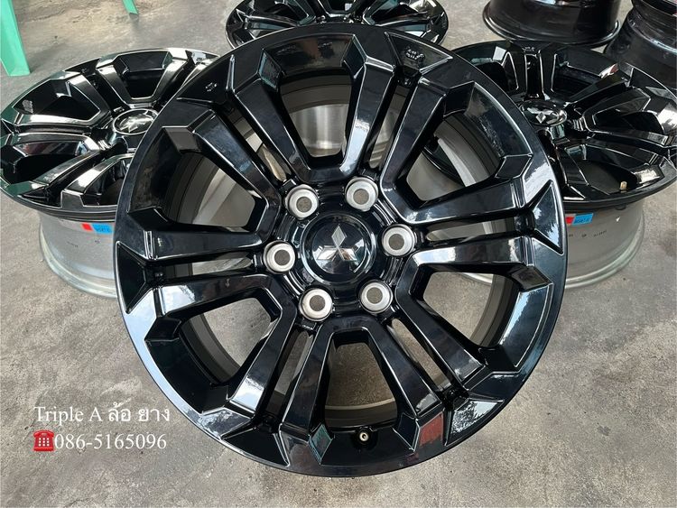 ✨ล้อแม็ก 6รู139✨Mitsu Triton Athlete ขอบ 18 สีดำแท้💯 รูปที่ 2