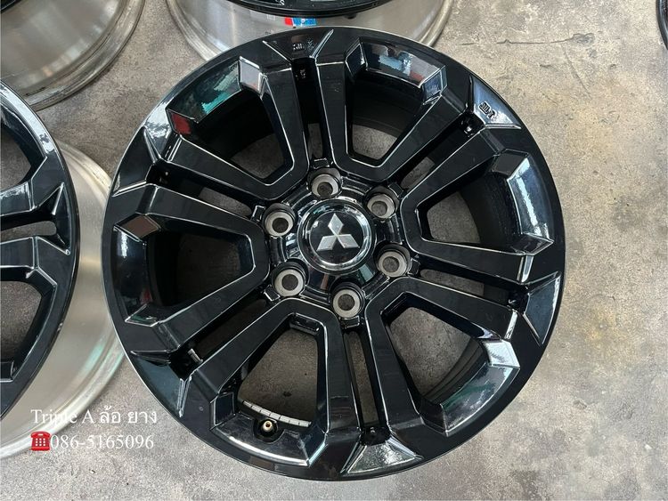 ✨ล้อแม็ก 6รู139✨Mitsu Triton Athlete ขอบ 18 สีดำแท้💯 รูปที่ 3
