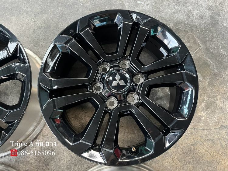 ✨ล้อแม็ก 6รู139✨Mitsu Triton Athlete ขอบ 18 สีดำแท้💯 รูปที่ 5