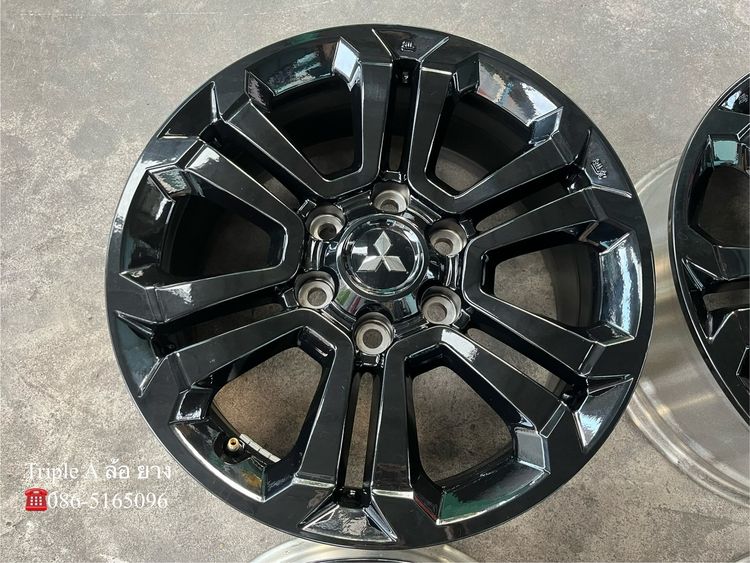 ✨ล้อแม็ก 6รู139✨Mitsu Triton Athlete ขอบ 18 สีดำแท้💯 รูปที่ 4