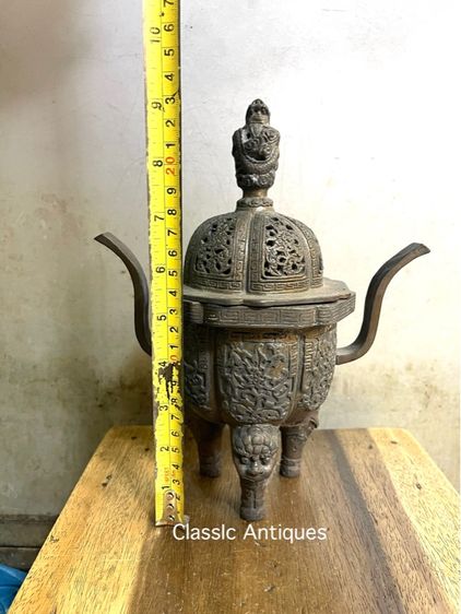 กระถาง กำยานมังกร ขาสิงห์ทองเหลือง A83 รูปที่ 16