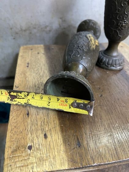 เชิงเทียน ไก่ฟ้า ทองเหลืองสะสม รูปที่ 14