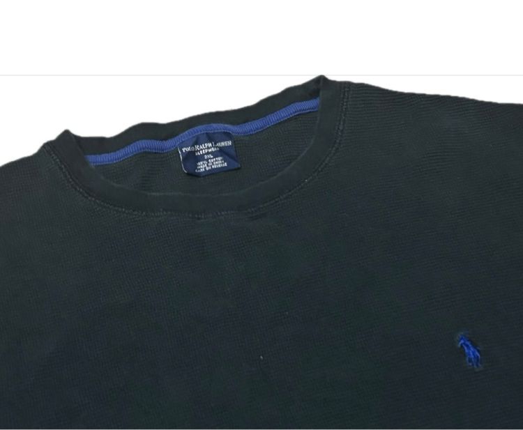 ดำ XL แขนยาว เสื้อไหมพรม Polo Ralph Lauren Longsleeve Tee.