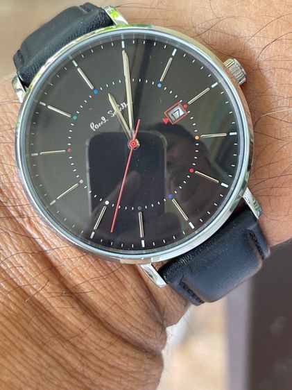 PAUL SMITH P10085 Quartz Analog Leather Stainless Men's Watch Preowned รูปที่ 17