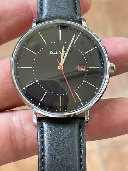 PAUL SMITH P10085 Quartz Analog Leather Stainless Men's Watch Preowned รูปที่ 7