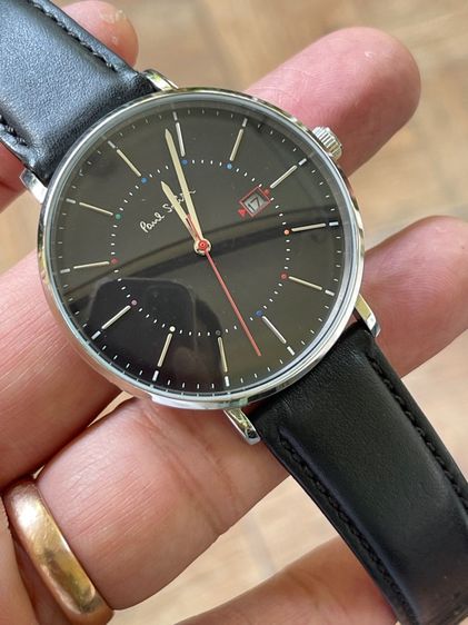 PAUL SMITH P10085 Quartz Analog Leather Stainless Men's Watch Preowned รูปที่ 8