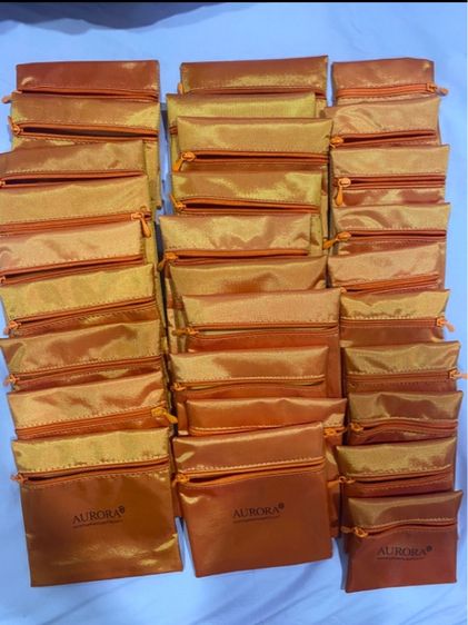 กระเป๋าใส่ทอง AURORA สีส้มผ้าไหม  รูปที่ 2