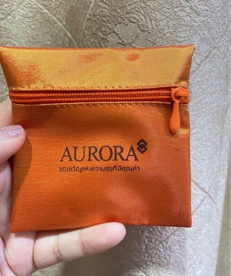 กระเป๋าใส่ทอง AURORA สีส้มผ้าไหม  รูปที่ 9