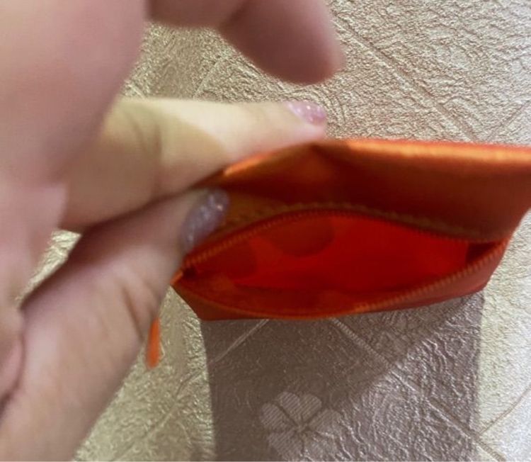 กระเป๋าใส่ทอง AURORA สีส้มผ้าไหม  รูปที่ 11