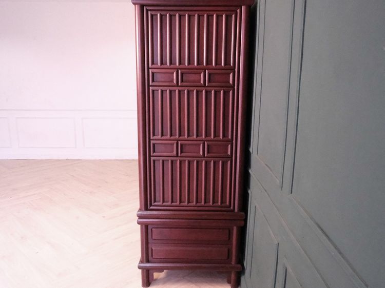 ตู้เสื้อผ้า ตู้ไม้สักทั้งใบ 4 บานเปิด งานคุณภาพจากโรงแรม 5 ดาว รูปที่ 11