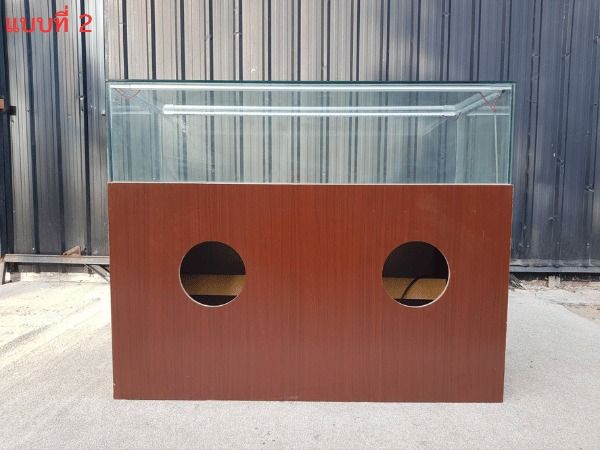 ตู้โชว์กระจก โครงไม้ สไตล์เรียบหรู รูปที่ 14