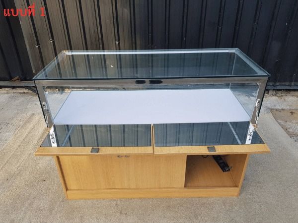 ตู้โชว์กระจก โครงไม้ สไตล์เรียบหรู รูปที่ 7