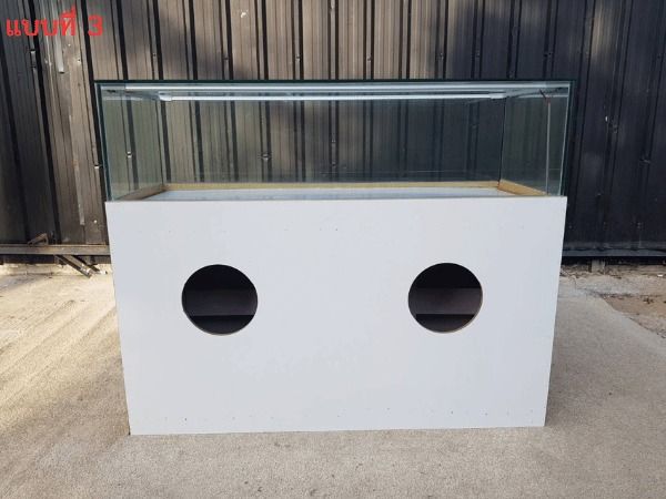 ตู้โชว์กระจก โครงไม้ สไตล์เรียบหรู รูปที่ 6