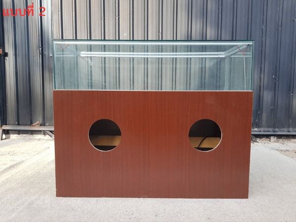 ตู้โชว์กระจก โครงไม้ สไตล์เรียบหรู รูปที่ 5