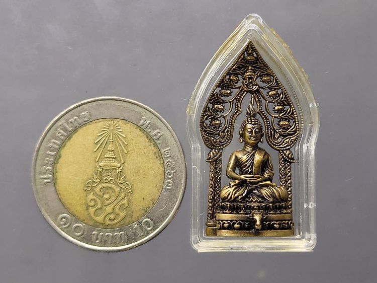 พระนิรันตรายสองกษัตริย์ มหาพุทธานุภาพแห่งแผ่นดิน เนื้อ นวะ ขนาดสูง 3.2 เซน ปี2552 พร้อมกล่องเดิม รูปที่ 8