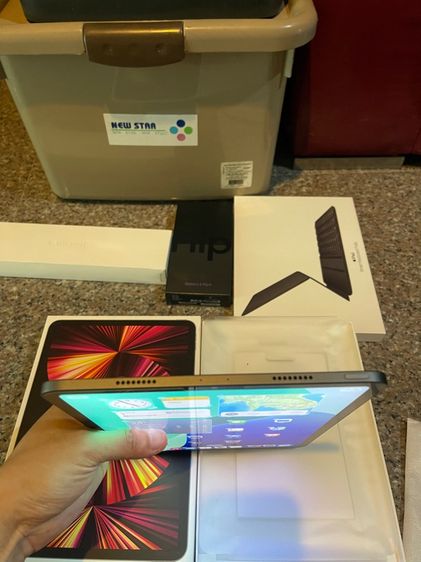 ขายๆๆiPadPro11นิ้วM1สีSpace Gray256กิ๊กมีกล่องอีมี่ตรงใช้งานดีทุกๆฟังชั่นสูนTrueสภาพสวยๆถูกมาก รูปที่ 3