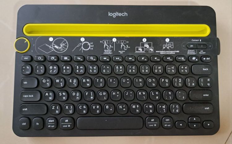 คีย์บอร์ด Bluetooth เชื่อมต่อหลายอุปกรณ์ K480

 รูปที่ 3