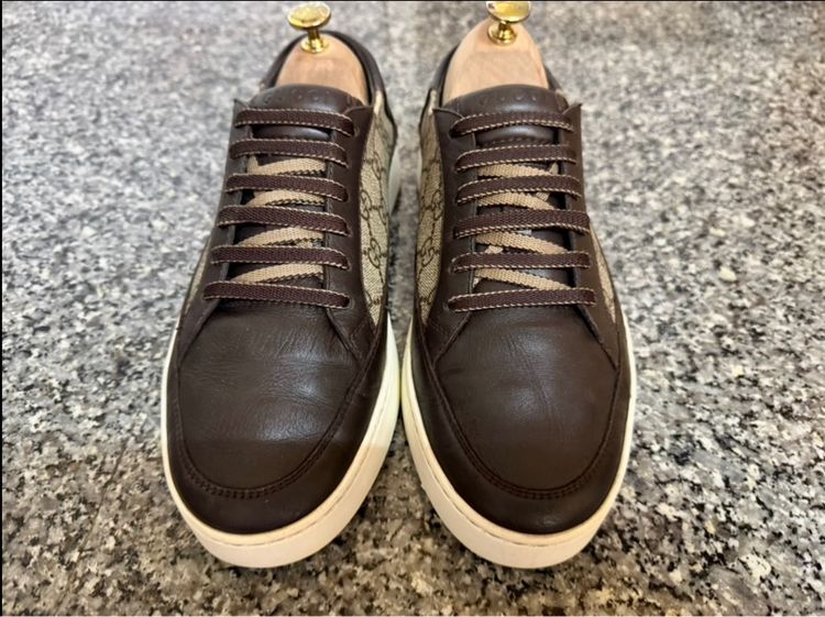 Gucci GG Supreme Dark Brown เบอร์7 รูปที่ 2