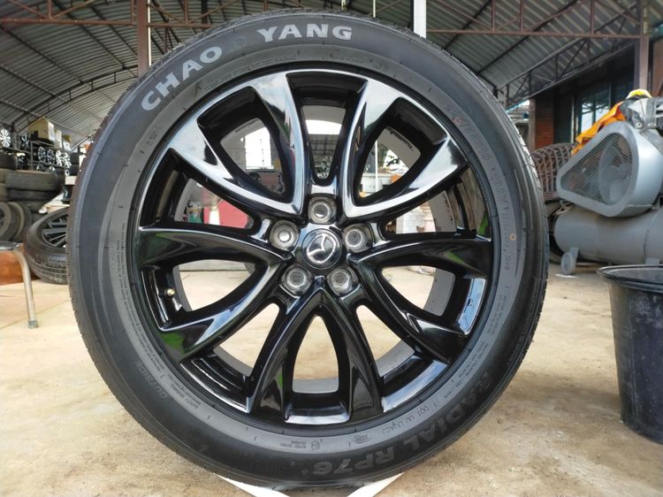 แม็กมาสด้า ขอบ19 สีอบpowder coat พร้อมยางchaoyang 225 55 19 ปี24 มีตุ่มหน้ายางทุกเส้นใส่ CX 5 CX 30 CX 8 ใส่รุ่นอื่น 5 รู 114 รูปที่ 2