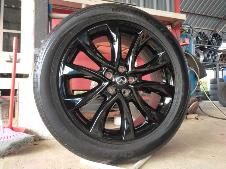 แม็กมาสด้า ขอบ19 สีอบpowder coat พร้อมยางchaoyang 225 55 19 ปี24 มีตุ่มหน้ายางทุกเส้นใส่ CX 5 CX 30 CX 8 ใส่รุ่นอื่น 5 รู 114