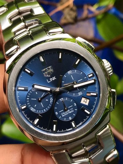 Tag Heuer Link Auto Chronograph Calibre17 Deep Blue Dial CBC2112🇨🇭🇨🇭
    รูปที่ 6