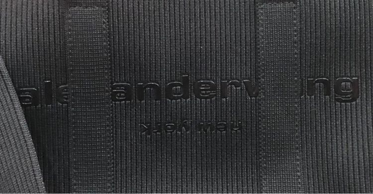 กระเป๋าโท้ตถักขนาดเล็ก  Alexander Wang โพลีเอสเตอร์ - สีดำ สีดำ กระเป๋าโท้ตแบบถักขอบเล็กจาก Alexander Wang Ryan งานตู้ญี่ปุ่นไม่การันตีแท้ รูปที่ 6